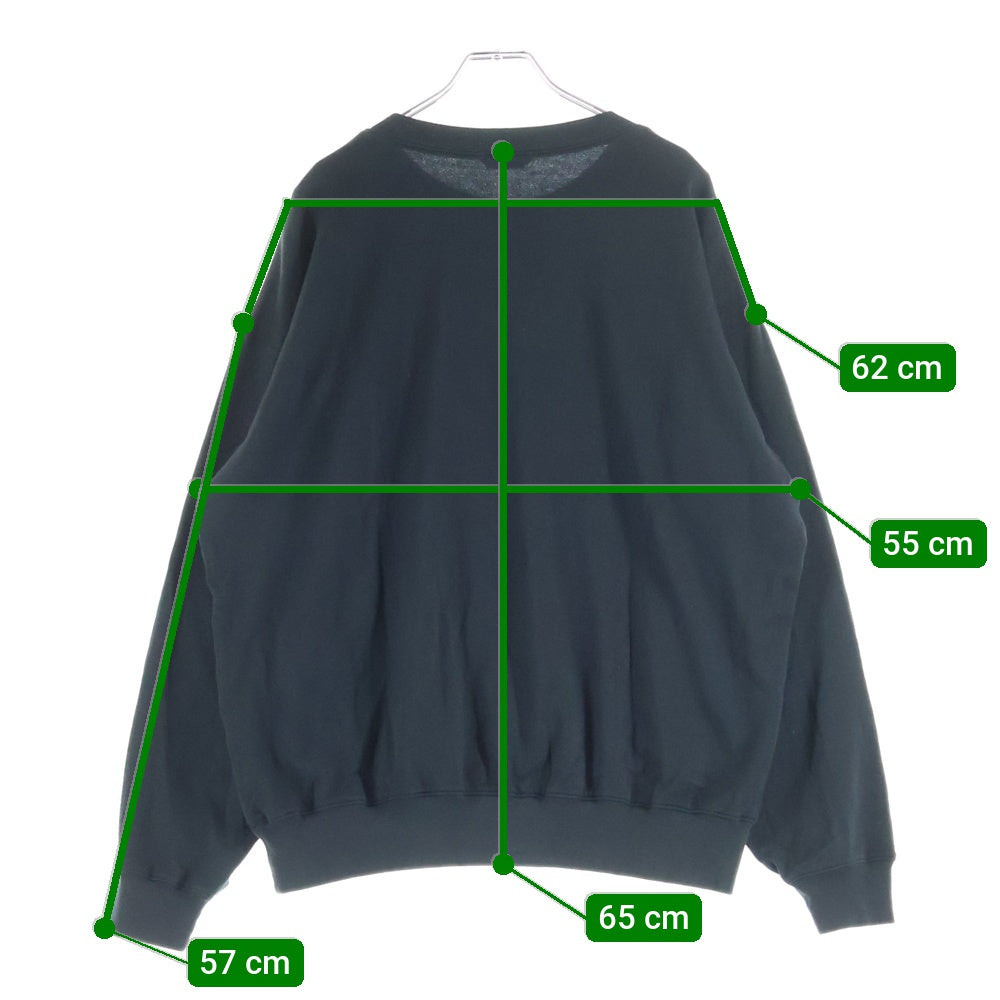 AURALEE(オーラリー) SUPER HIGH GAUGE SWEAT A25AP02CU クルーネック スウェットトレーナー ブラック
