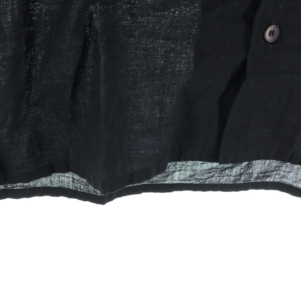 COMOLI(コモリ) 25SS KHADIコットン 半袖オープンカラーシャツ B01-02012