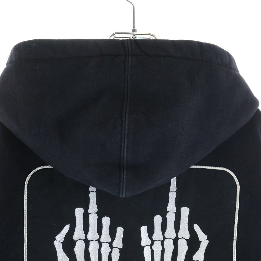 SUPREME(シュプリーム) 17AW × Hysteric Glamour Patches Zip Up Sweatshirt ヒステリックグラマー パッチ ジップアップ スウェットシャツ パーカー ブラック