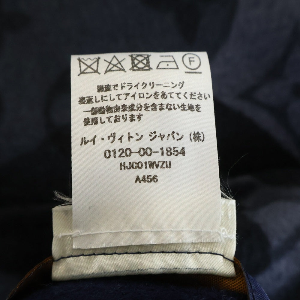 LOUIS VUITTON(ルイヴィトン) モノグラム カモフラ柄 ウールロングコート ネイビー HJC01WVZU