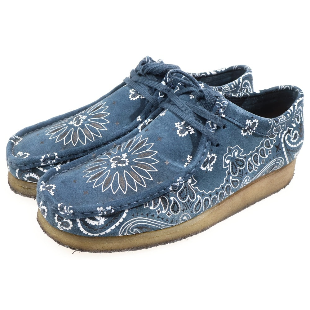 SUPREME(シュプリーム) 19SS × Clarks Bandana Wallabee クラークス バンダナ ワラビー ローカットスニーカー ネイビー