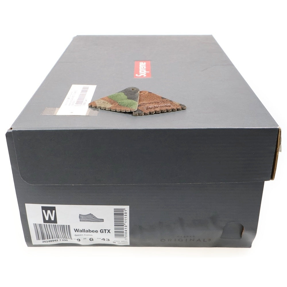 SUPREME(シュプリーム) 19AW × Clarks GORE-TEX Wallabee クラークス ゴアテックス ワラビー ローカットスニーカー カーキ