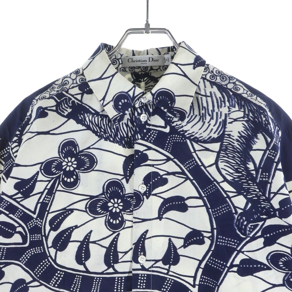 Christian Dior(クリスチャンディオール) 2020リゾート タロット トワル ドゥ ジュイ 長袖シャツ ブラウス ホワイト レディース 011B48A3874