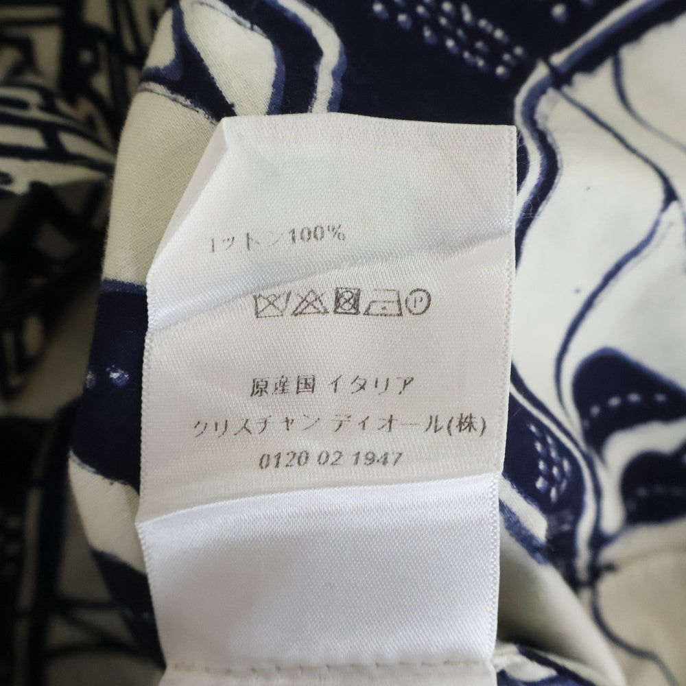 Christian Dior(クリスチャンディオール) 2020リゾート タロット トワル ドゥ ジュイ 長袖シャツ ブラウス ホワイト レディース 011B48A3874