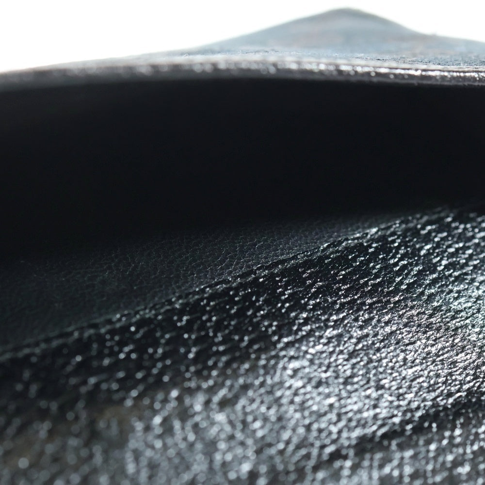 GUCCI(グッチ) GGキャンバス ロングウォレット 二つ折り長財布 ブラック レディース