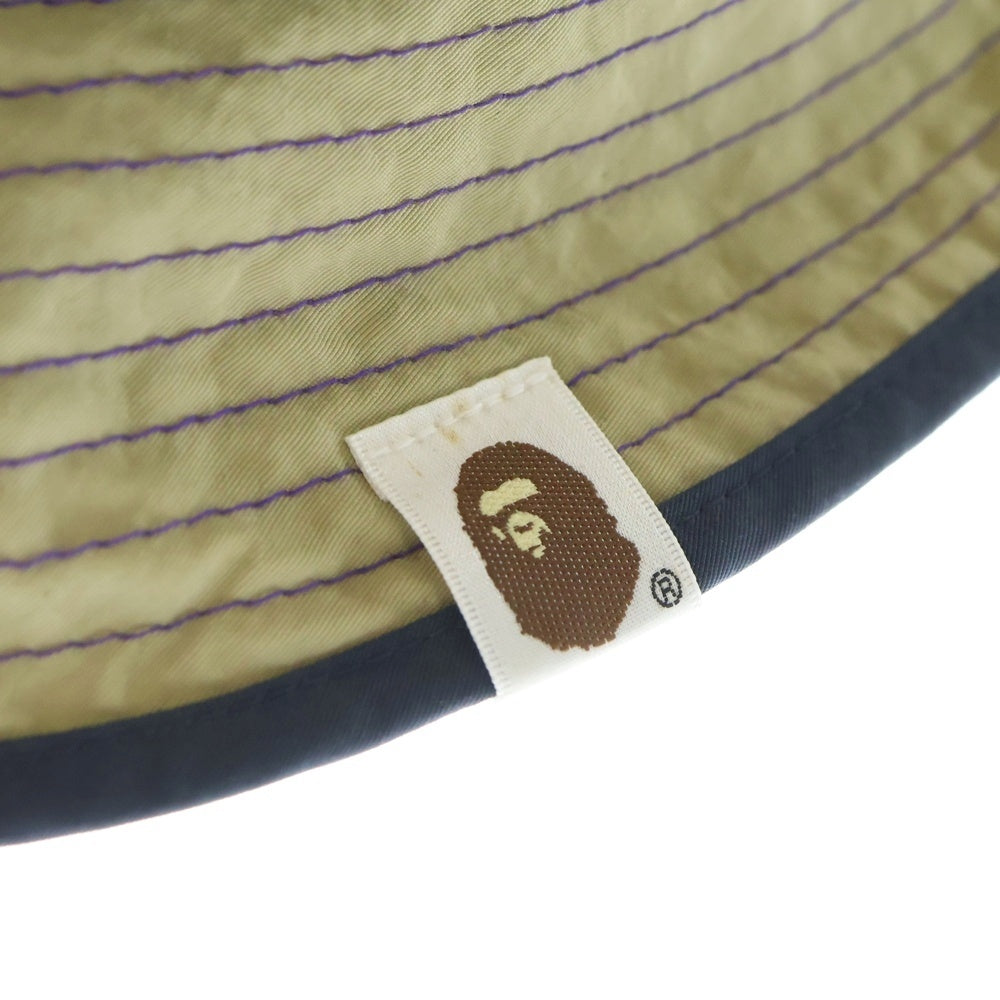 A BATHING APE(アベイシングエイプ) ナイロン バケットハット マルチカラー