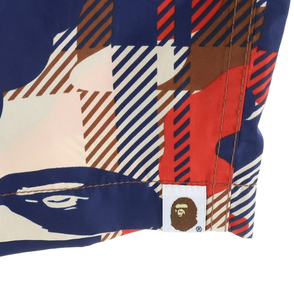 A BATHING APE(アベイシングエイプ) カモ柄 ポリエステル ハーフパンツ ショーツ マルチカラー