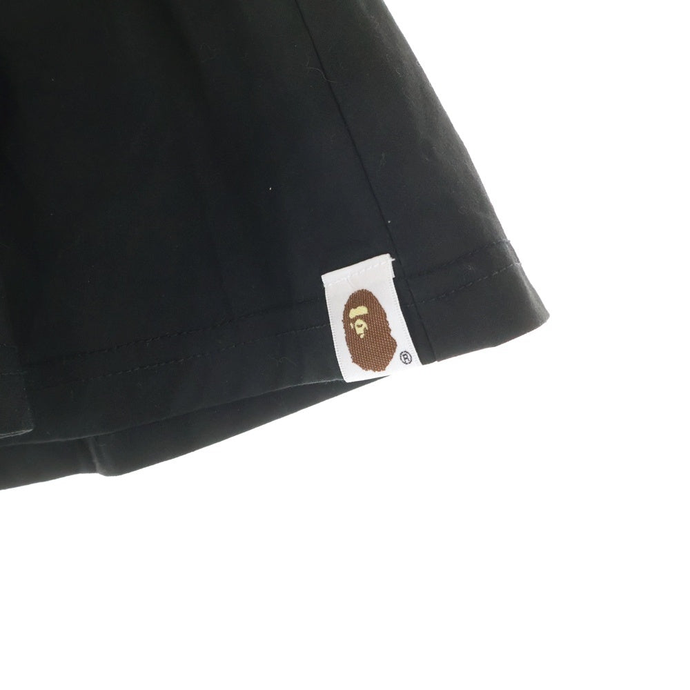 A BATHING APE(アベイシングエイプ) プリーツ ミニスカート ブラック レディース 001SPA302502X