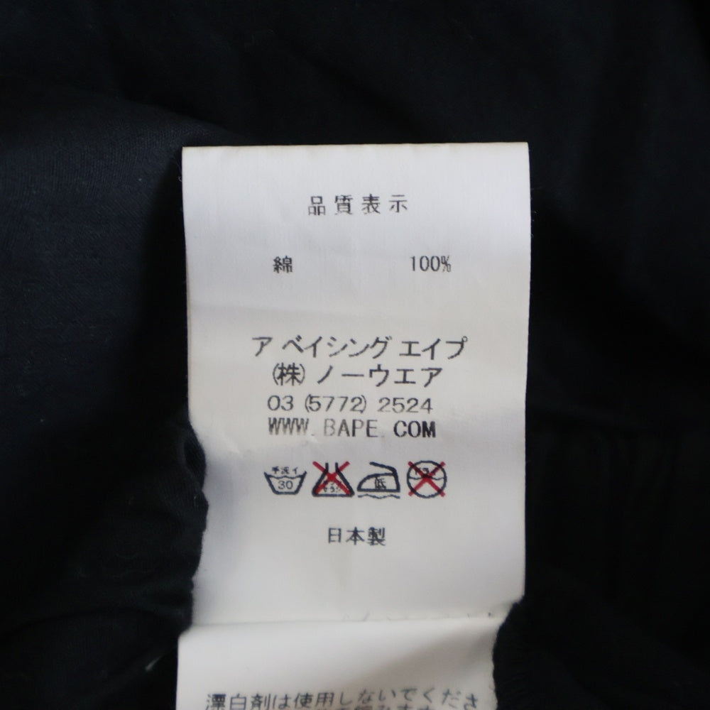 A BATHING APE(アベイシングエイプ) プリーツ ミニスカート ブラック レディース 001SPA302502X