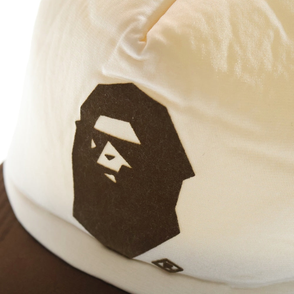 A BATHING APE(アベイシングエイプ) メッシュキャップ ブラウン/ホワイト