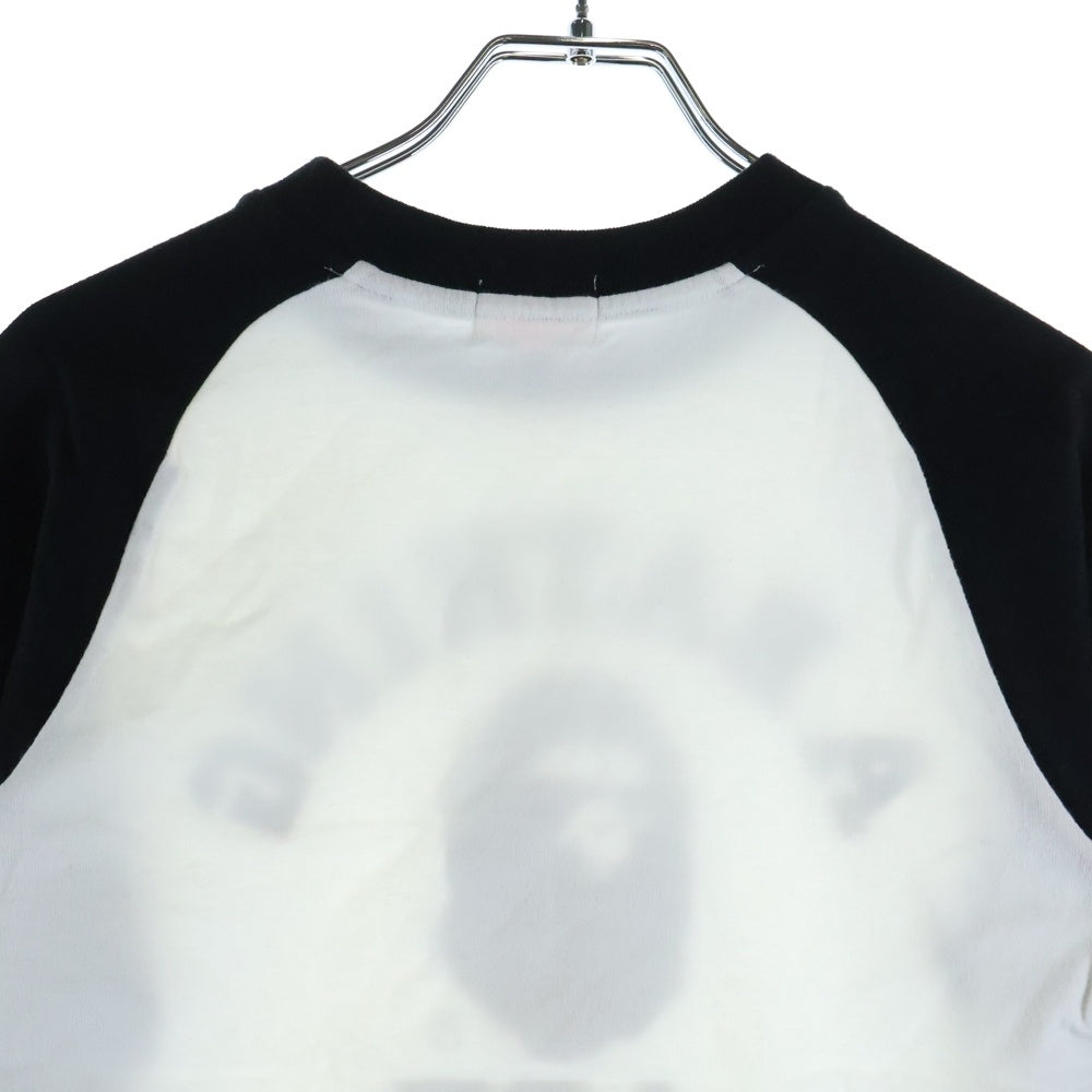 A BATHING APE(アベイシングエイプ) フロントプリント ラグランTシャツ