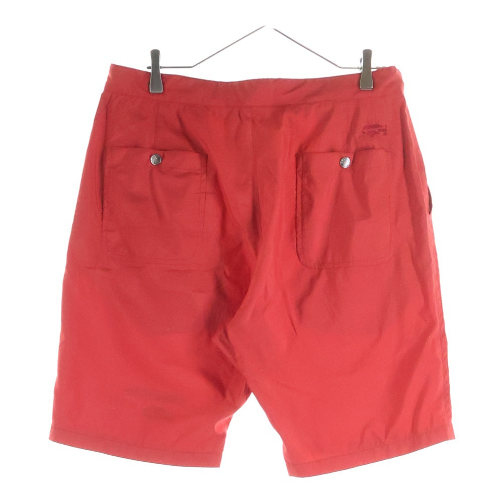 A BATHING APE(アベイシングエイプ) ポリエステル フロントプリント ハーフパンツ ショーツ レッド 001SPA301008X