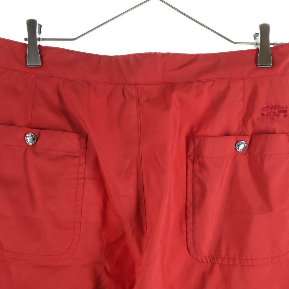 A BATHING APE(アベイシングエイプ) ポリエステル フロントプリント ハーフパンツ ショーツ レッド 001SPA301008X