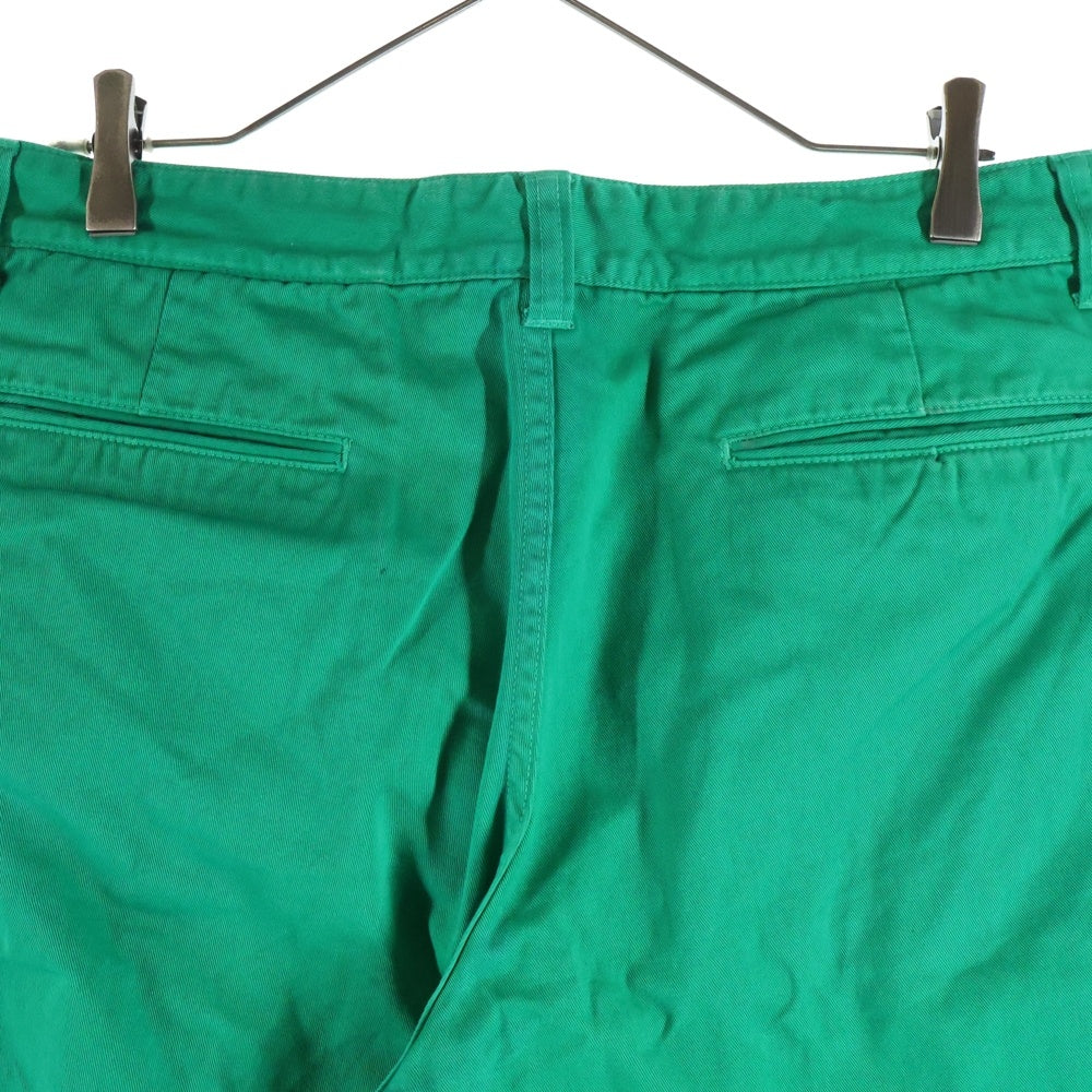 A BATHING APE(アベイシングエイプ) コットン フロントプリント ハーフパンツ ショーツ グリーン 001SP0301005X