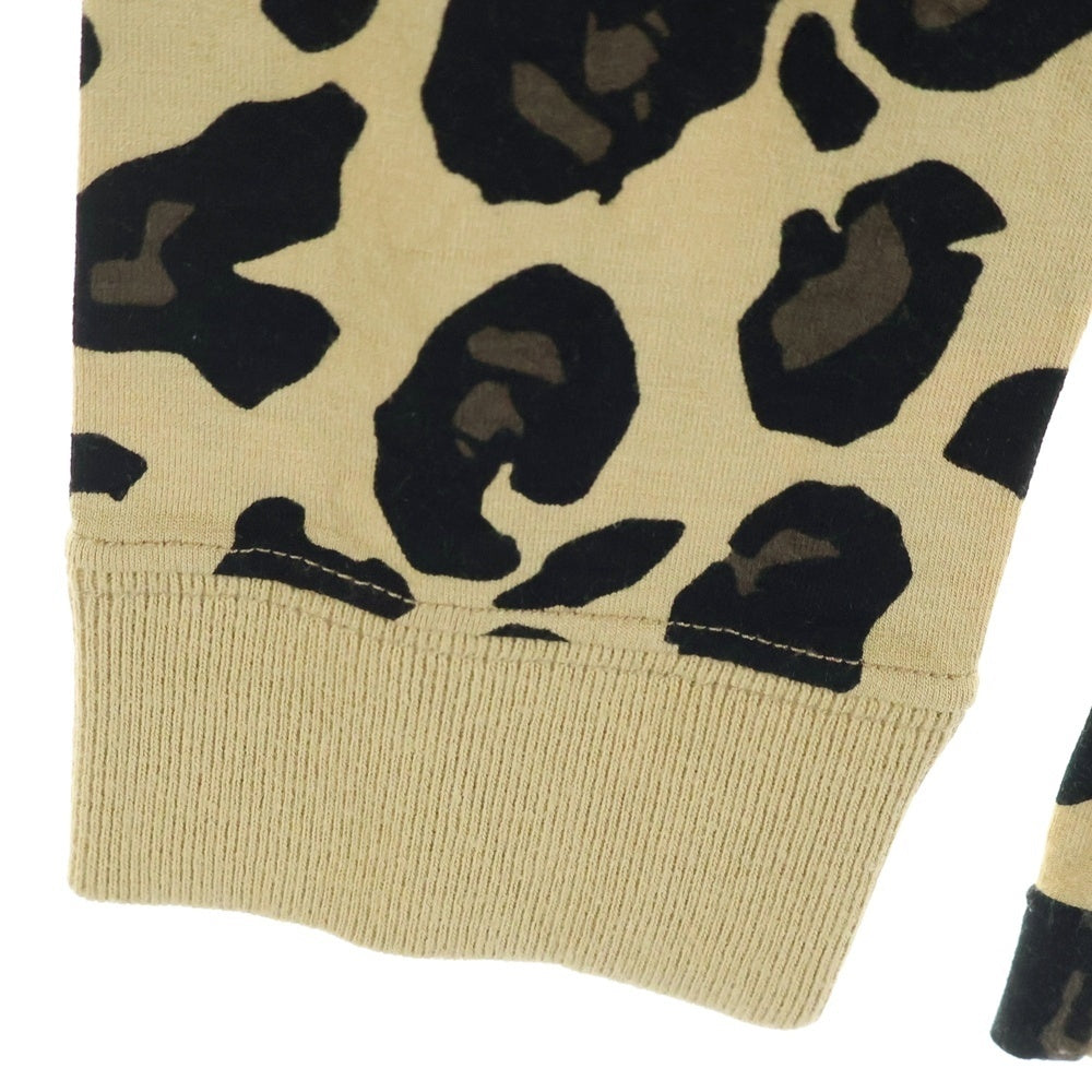 A BATHING APE(アベイシングエイプ) フロントロゴ レオパード柄 長袖T