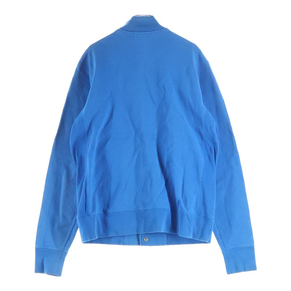 A BATHING APE(アベイシングエイプ) 刺繍ロゴ ボンバージャケット ブルー 001SWA301004X