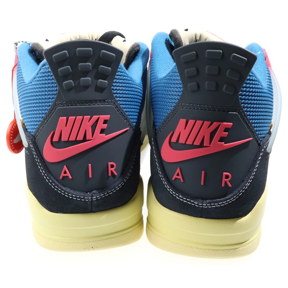 NIKE(ナイキ) ×UNION AIR JORDAN 4 OFF-NOIR DC9533-001 ユニオン エアジョーダン4 ローカットスニーカー ブラック/ブルー US9.5/27.5cm