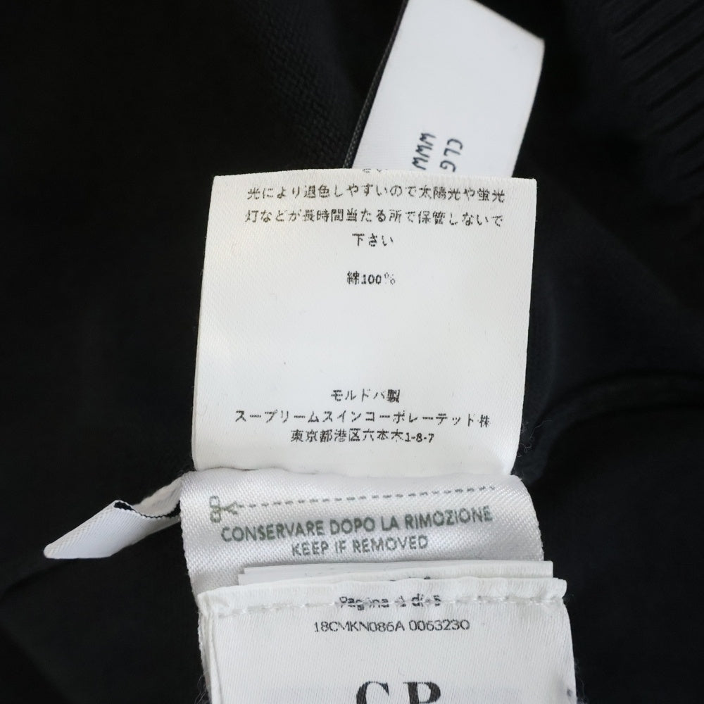 C.P. Company(シーピーカンパニー) 袖ゴーグル コットン ライトセーター チャコールグレー 18CMKN086A 006323O