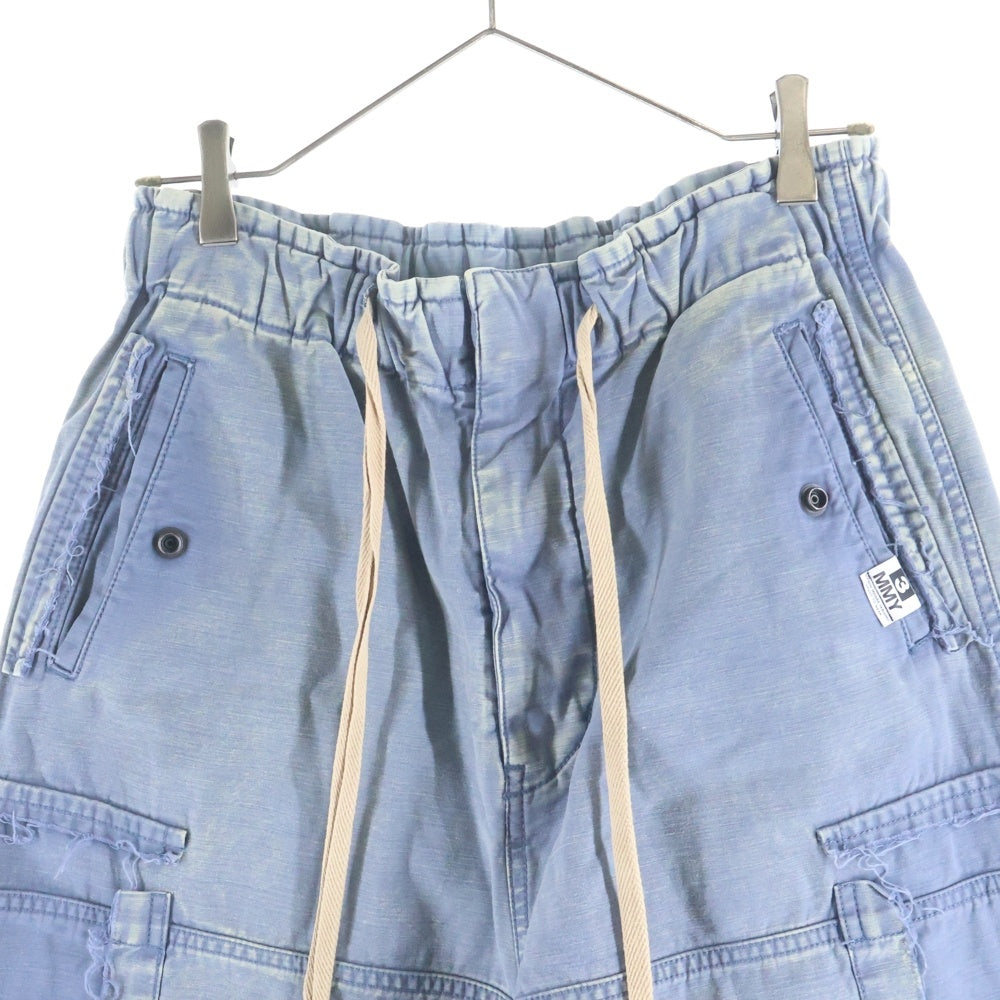 MAISON MIHARAYASUHIRO(メゾンミハラヤスヒロ) Cotton Satin Cargo Pants コットン サテン カーゴパンツ ライトブルー J13PT171