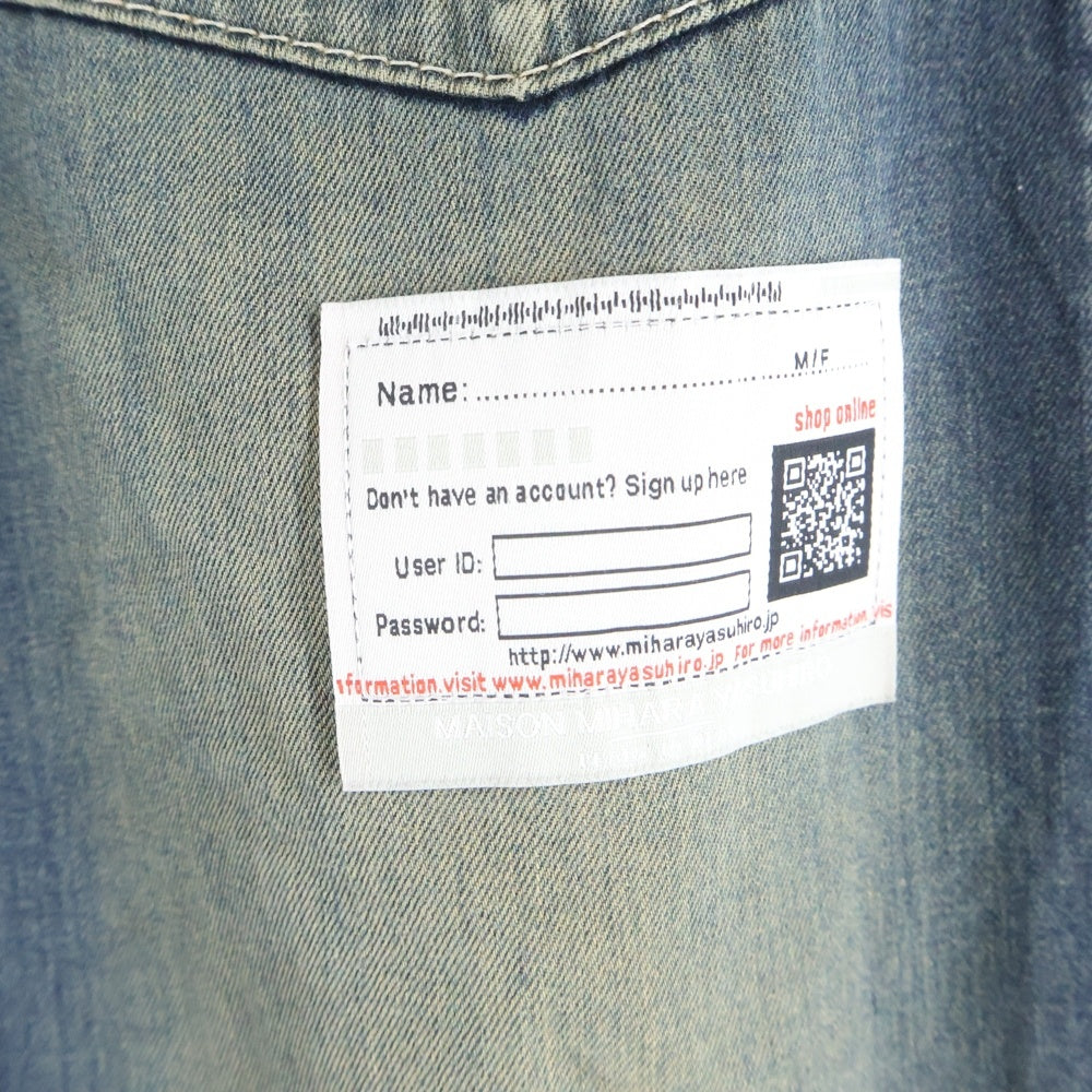 MAISON MIHARAYASUHIRO(メゾンミハラヤスヒロ) 24AW Painted Baker Jeans ペイント ベイカー デニム インディゴ A13PT025