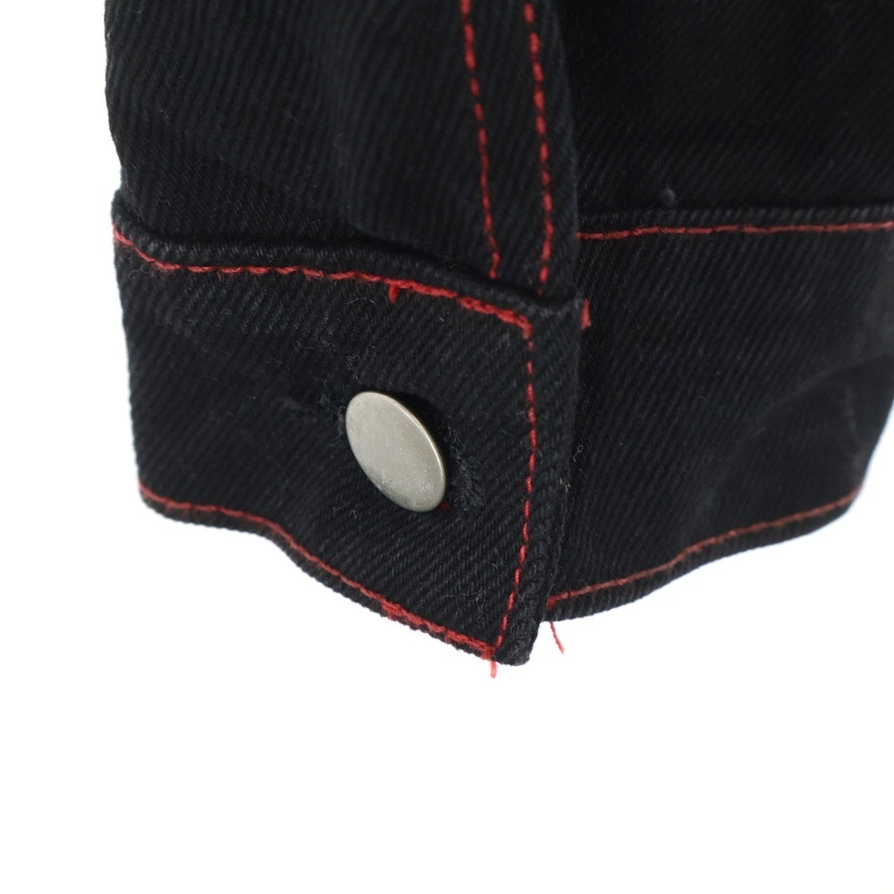 VLONE(ヴィーロン) FRIENDS DENIM JACKET デニムジャケット 両面刺繍 ブラック