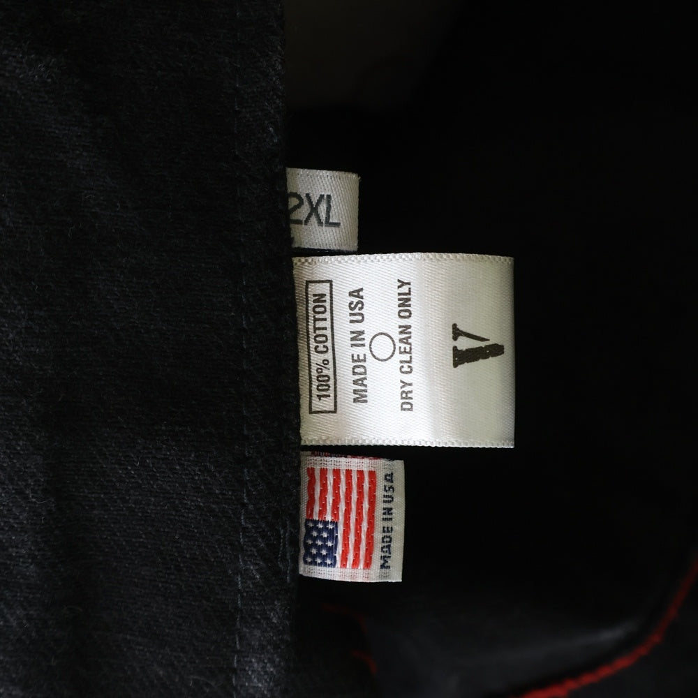 VLONE(ヴィーロン) FRIENDS DENIM JACKET デニムジャケット 両面刺繍 ブラック