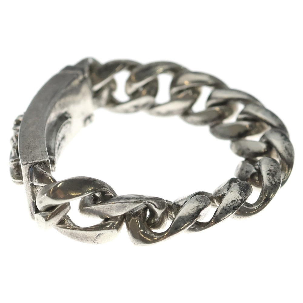 CHROME HEARTS(クロムハーツ) ID FLORAL CRS フローラルクロスIDクラシックリンク ブレスレット 11LINK シルバー BCA164