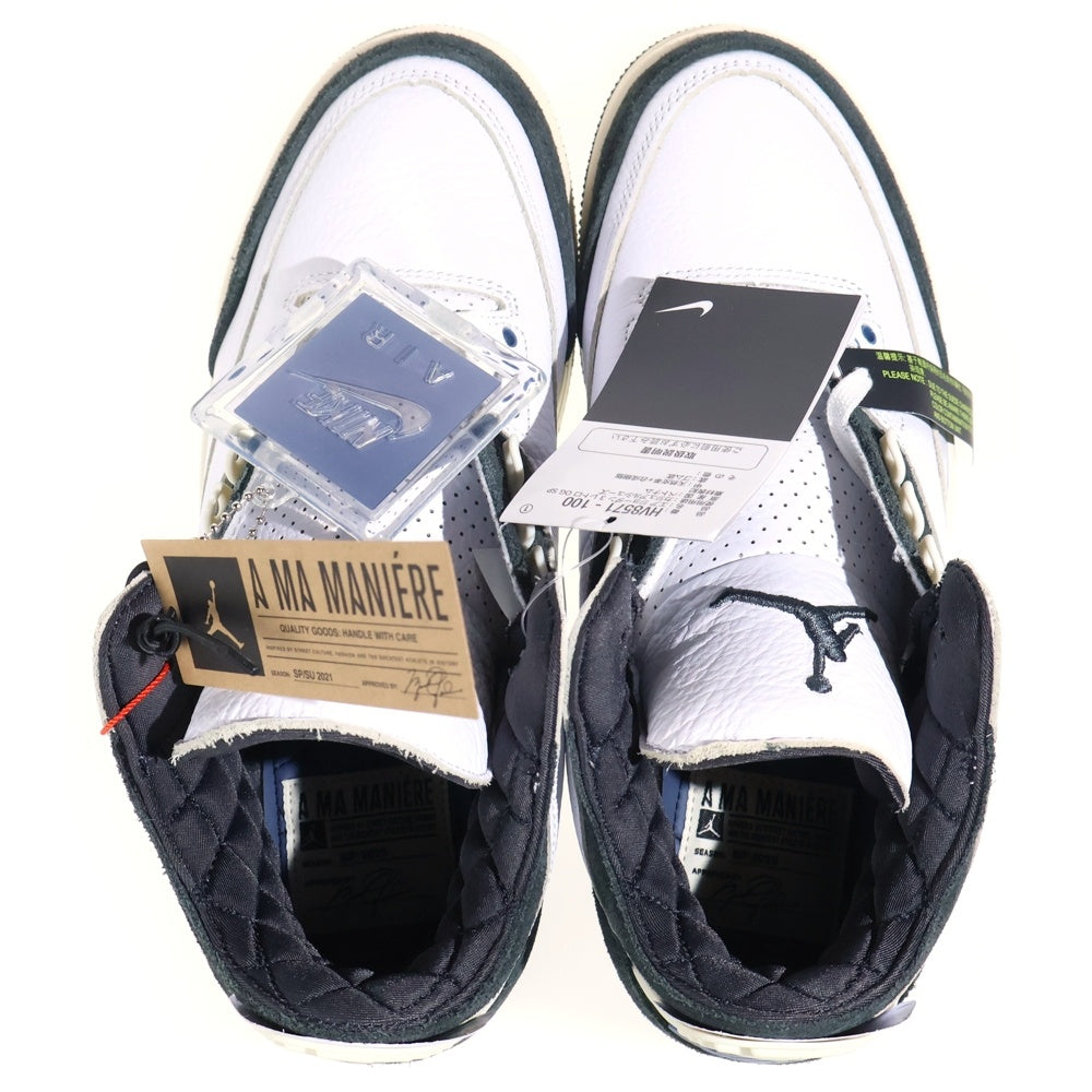 NIKE(ナイキ) ×A MA MANIERE AIR JORDAN 3 RETRO OG SP FOR THE LOVE HV8571-100 エアジョーダン3 レトロ フォー ザ ラブ ハイカットスニーカー ホワイト US8/26.0cm