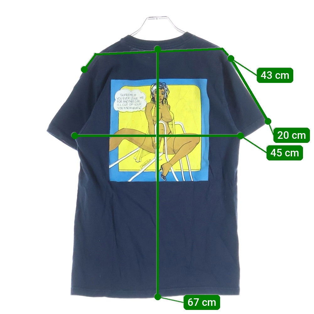 SUPREME(シュプリーム) 17SS Wilfred Limonius Undercover Lover Tee リモニウス アンダーカバー ラバーTシャツ ネイビー