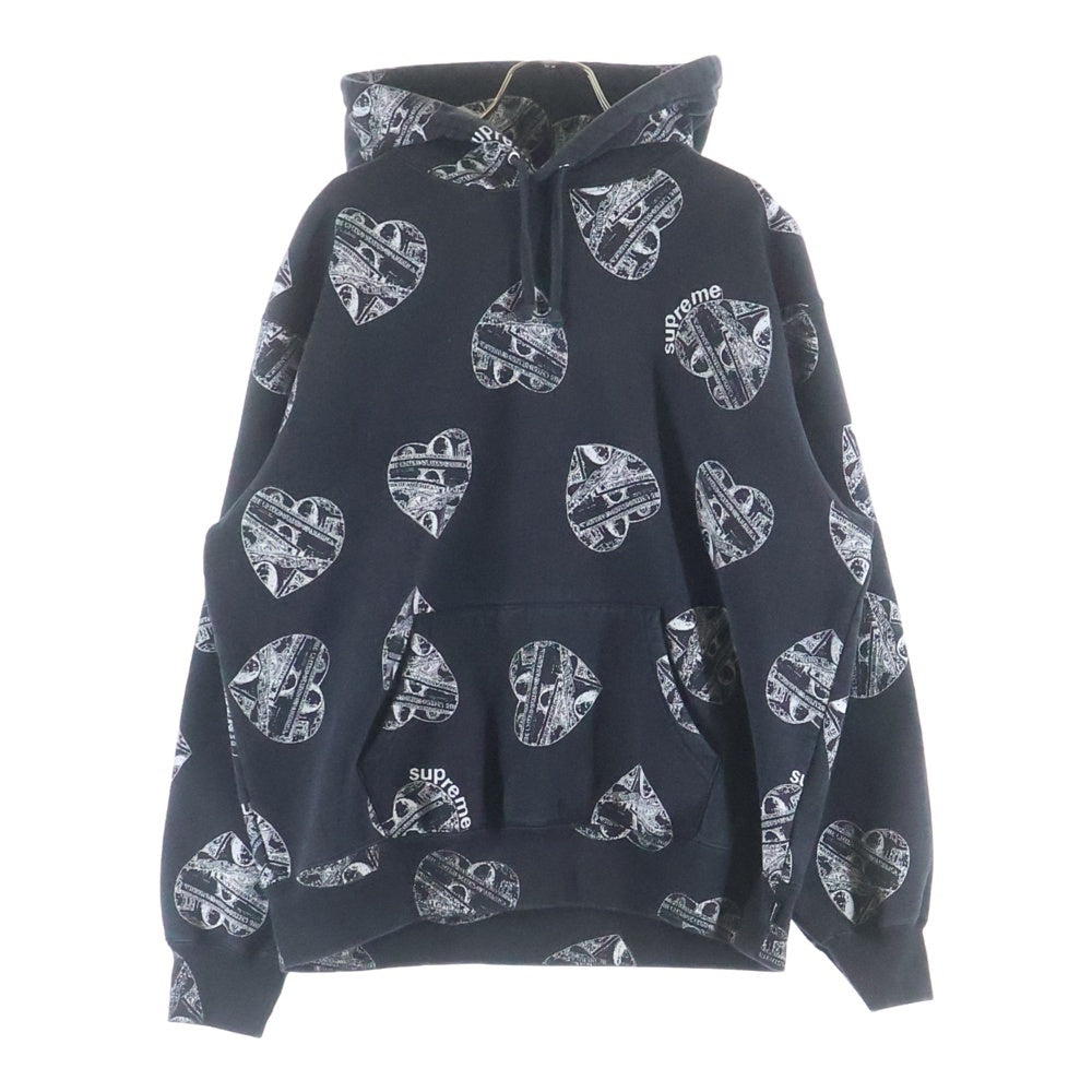 SUPREME(シュプリーム) 24AW Love Cash Hooded Sweatshirt スウェット プルオーバーパーカー ブラック