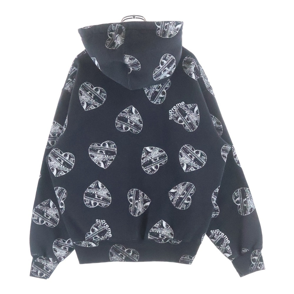 SUPREME(シュプリーム) 24AW Love Cash Hooded Sweatshirt スウェット プルオーバーパーカー ブラック