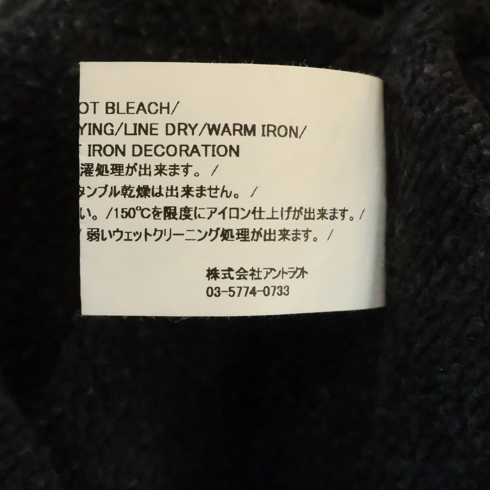 READY MADE(レディメイド) 23AW SMILE HOODIE スマイルフーディー スウェット プルオーバーパーカー ブラック RE-CO-BK-00-00-245