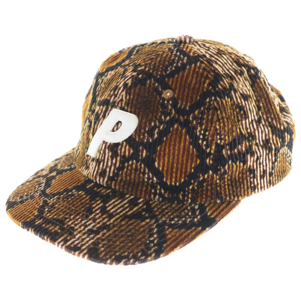 Palace Skateboards(パレススケートボーズ) 24AW CORDUROY P PAL HAT コーデュロイ ロゴキャップ 帽子 ブラウン