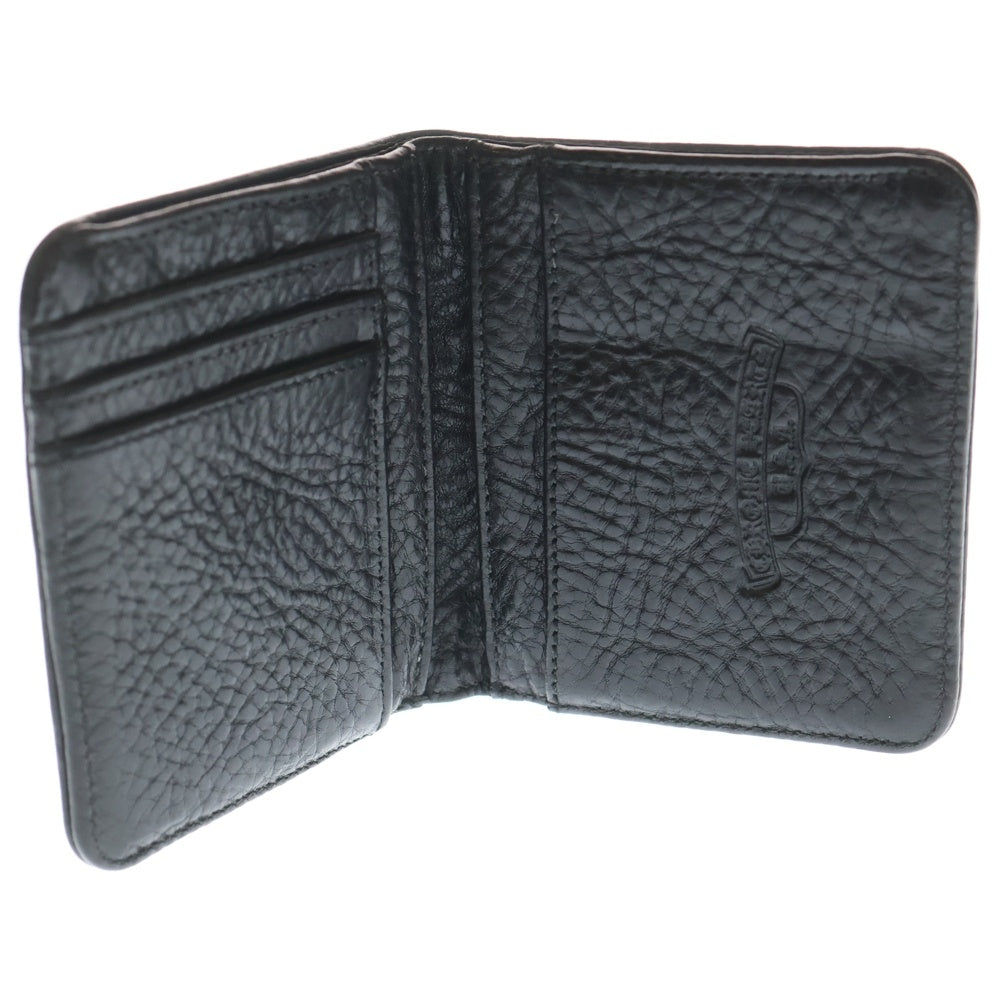 CHROME HEARTS(クロムハーツ) DR DIGIACOMO 1CEME ディジャコモ クロスパッチ グロメット付二つ折り財布 ブラック