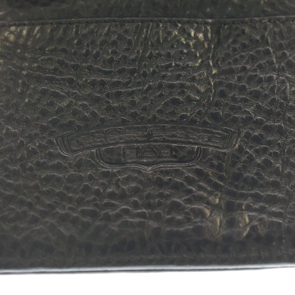 CHROME HEARTS(クロムハーツ) DR DIGIACOMO 1CEME ディジャコモ クロスパッチ グロメット付二つ折り財布 ブラック
