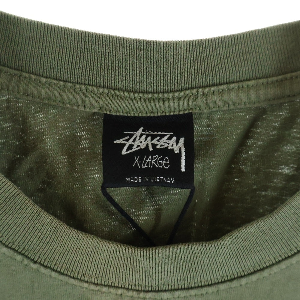 STUSSY(ステューシー) Pigment Dyed ピグメントダイ 半袖Tシャツ カットソー カーキ 1140320