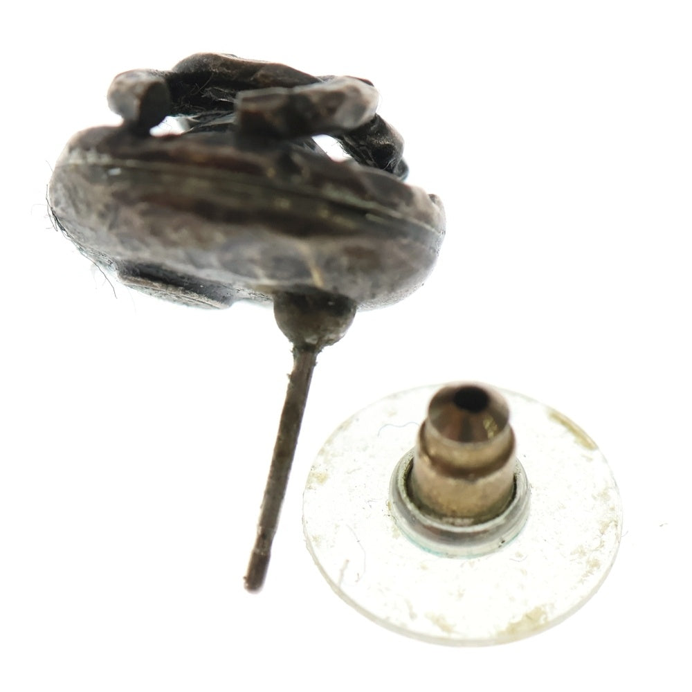 CHANEL(シャネル) Coco Round Metal Stud Earrings ココ ラウンドメタル スタッドイヤリング ピアス シルバー レディース