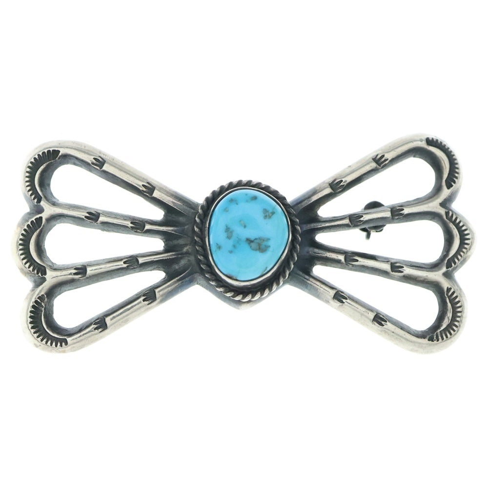 INDIAN JEWELRY(インディアンジュエリー) NAJAVO ナバホ族 ターコイズ ピンズ ブルー/シルバー