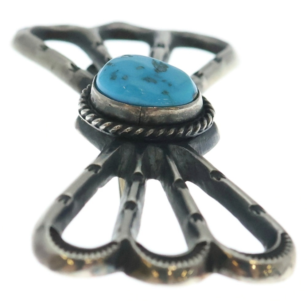 INDIAN JEWELRY(インディアンジュエリー) NAJAVO ナバホ族 ターコイズ ピンズ ブルー/シルバー