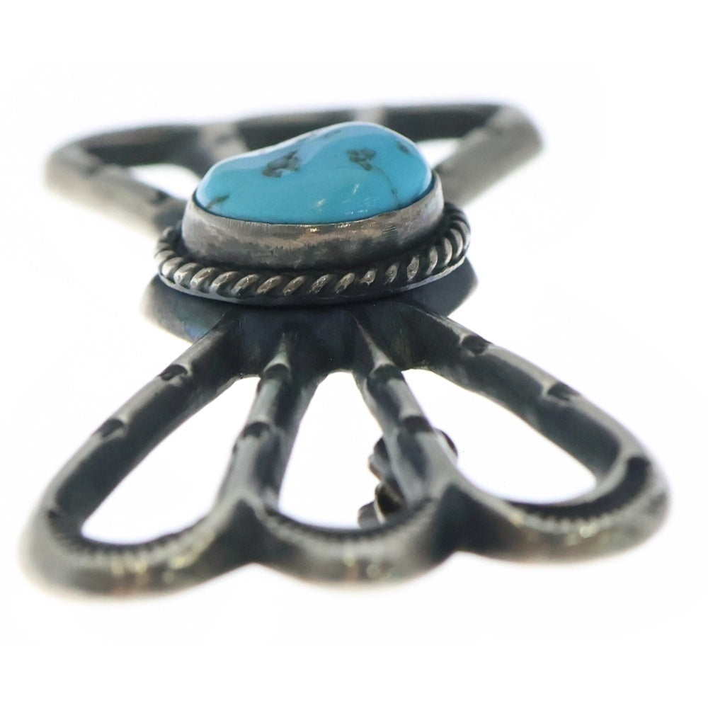 INDIAN JEWELRY(インディアンジュエリー) NAJAVO ナバホ族 ターコイズ ピンズ ブルー/シルバー