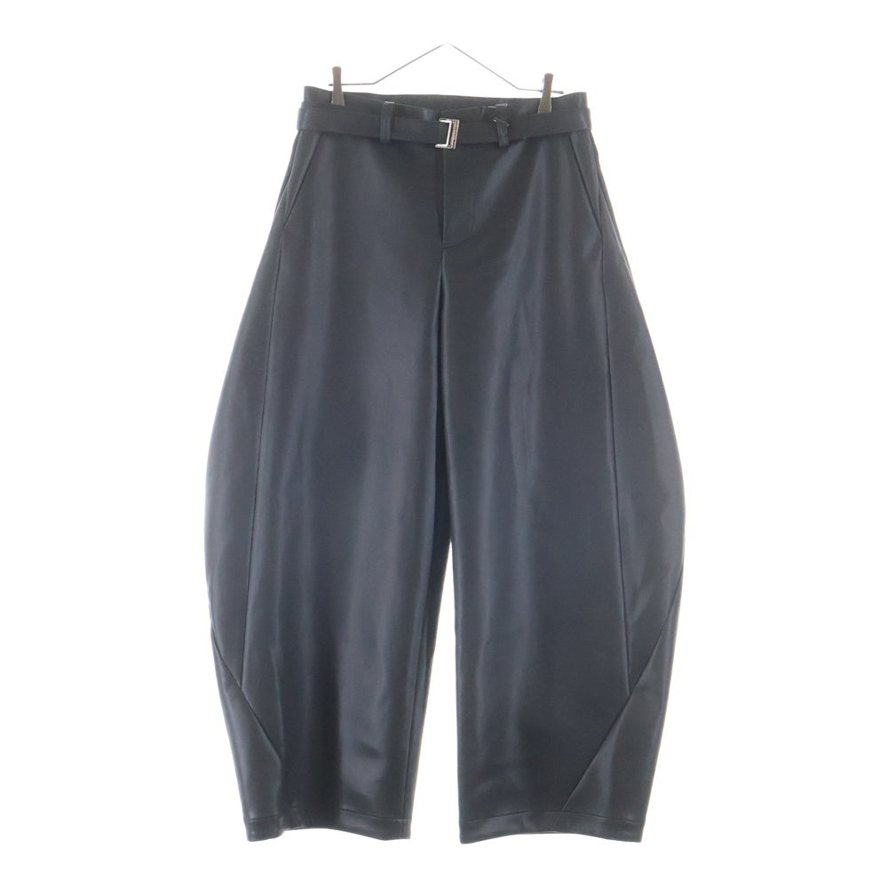 Sacai(サカイ) 26SS Faux Leather Pants 26-03907M レザー パンツ ブラック