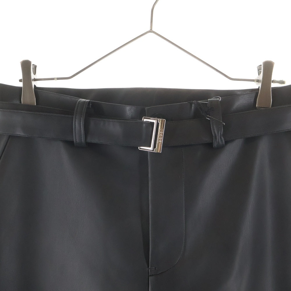 Sacai(サカイ) 26SS Faux Leather Pants 26-03907M レザー パンツ ブラック
