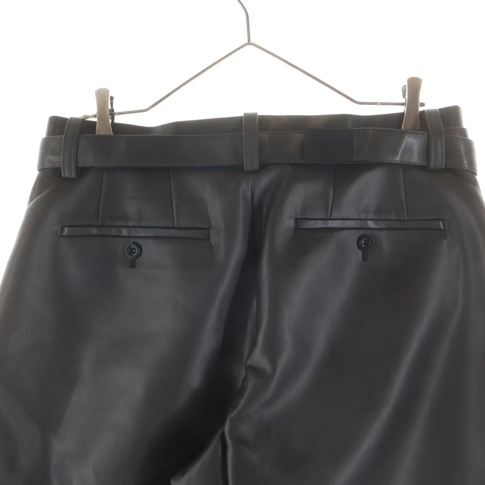 Sacai(サカイ) 26SS Faux Leather Pants 26-03907M レザー パンツ ブラック