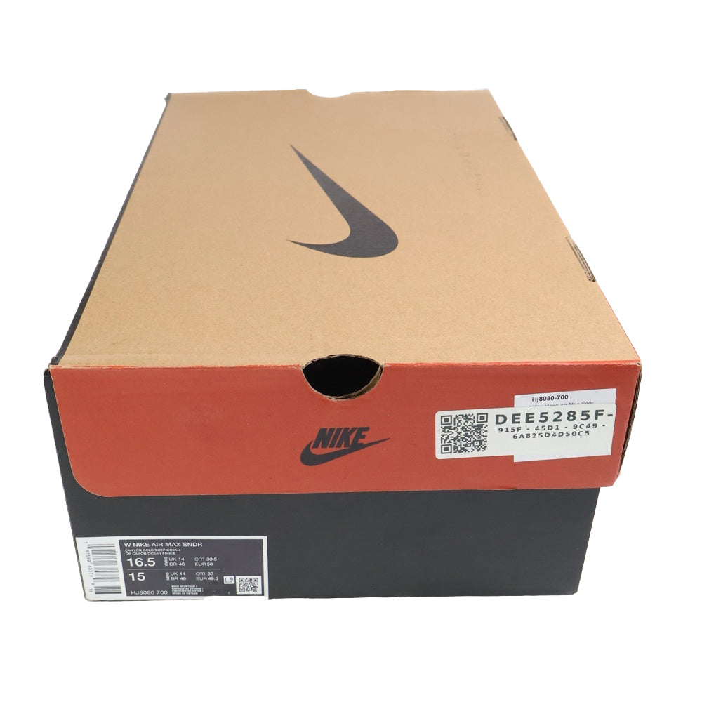 NIKE(ナイキ) W AIR MAX SNDR CANYON GOLD/DEEP OCEAN-LT SMOKE GREY HJ8080-700 ローカットスニーカー イエロー/グレー US16.5/33.5cm
