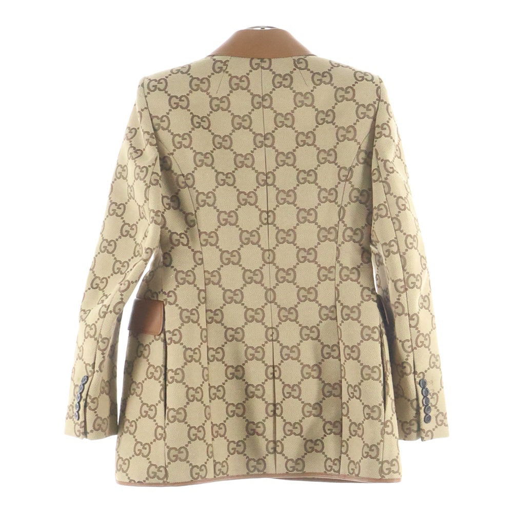 GUCCI(グッチ) ×The Hacker Maxi GG Hourglass Jacket Beige ハッカー マキシGG アワーグラス ジャケット ベージュ 676222 Z8AS1 レディース
