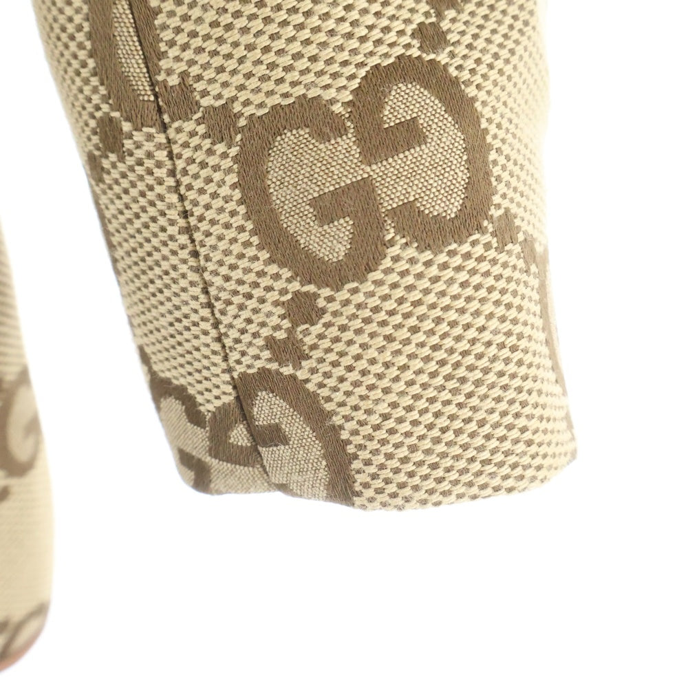 GUCCI(グッチ) ×The Hacker Maxi GG Hourglass Jacket Beige ハッカー マキシGG アワーグラス ジャケット ベージュ 676222 Z8AS1 レディース