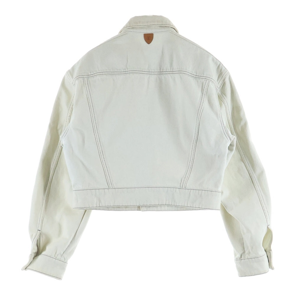 LOUIS VUITTON(ルイヴィトン) Light Blue Denim Jacket デニムジャケット モノグラム ライトブルー/ブラウン レディース RW212B TRD FLVE65