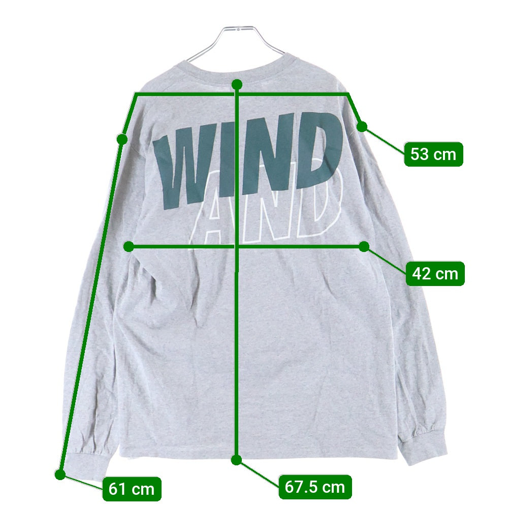 WIND AND SEA(ウィンダンシー) L/S TEE ロゴプリント ロンT 長袖T