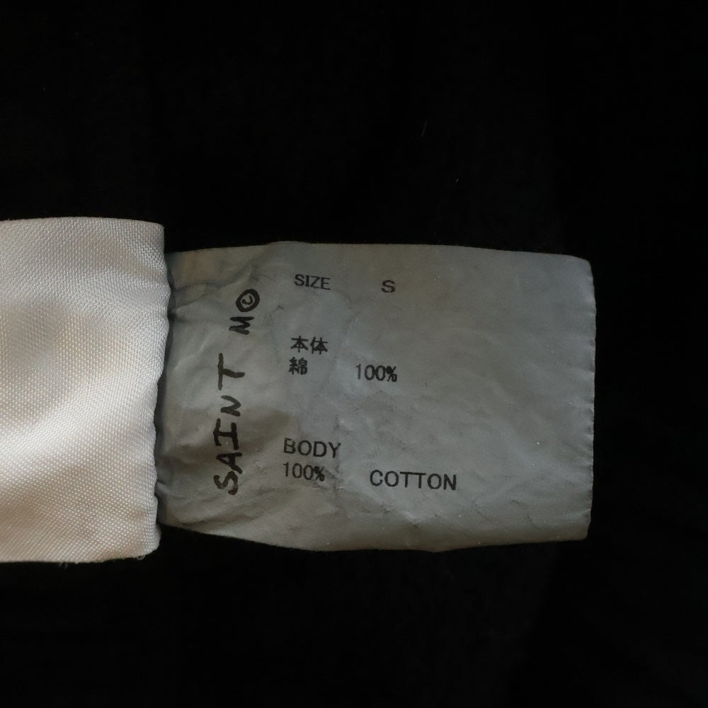 SAINT MICHAEL(セントマイケル) 25SS SWEAT PANTS SEVEN プリント スウェットパンツ ブラック SM-HR8-0000-055