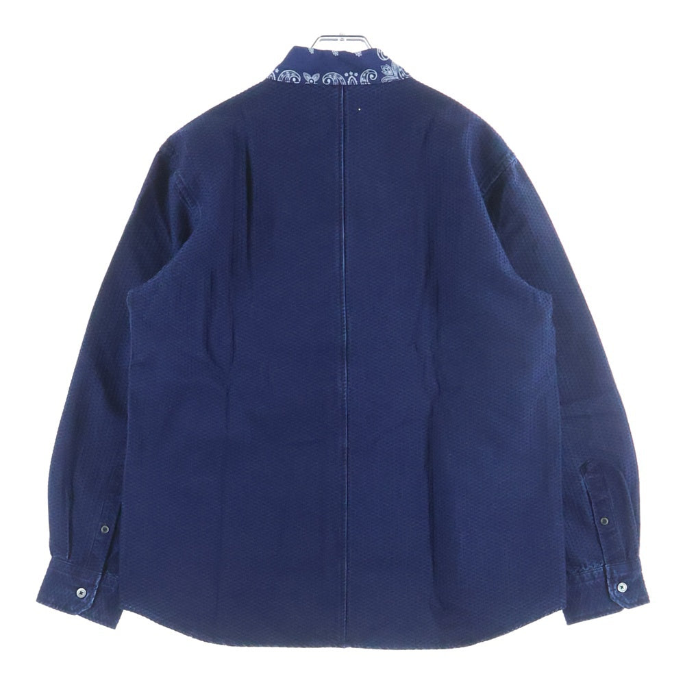 SOPH.(ソフネット) 20-21AW DENIM BIG BAND COLLAR SHIRT デニム ビッグバンドカラー 長袖シャツ インディゴ SOPH-202003